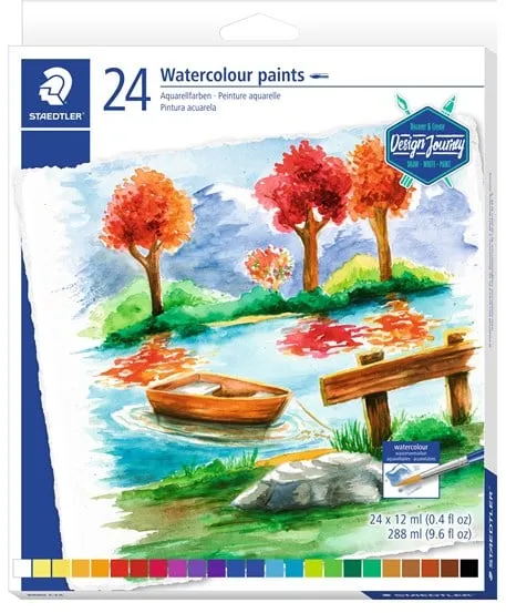 Staedtler Farby akwarelowe 24 szt. asort. 12 ml