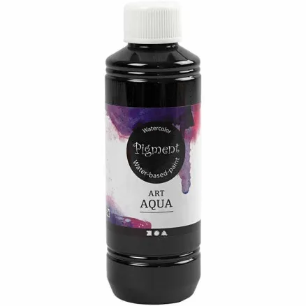 Płynna farba akwarelowa, czarna, 250 ml/ 1 szt.