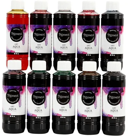 Płynne farby akwarelowe, mix kolorów, 250 ml/ 10 szt.
