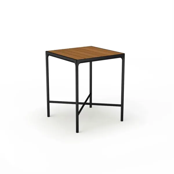 HOUE - FOUR Stół barowy 90x90 cm - Bambus