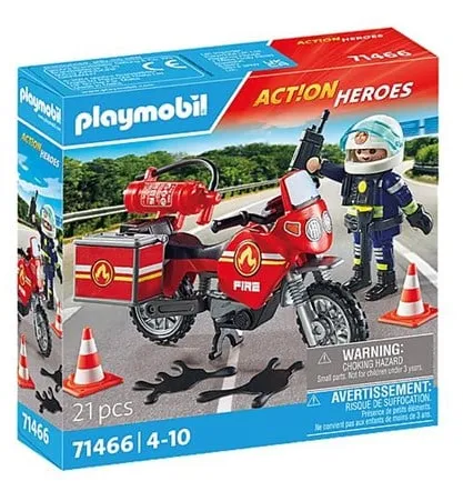 Playmobil Action - Wóz strażacki na miejscu wypadku
