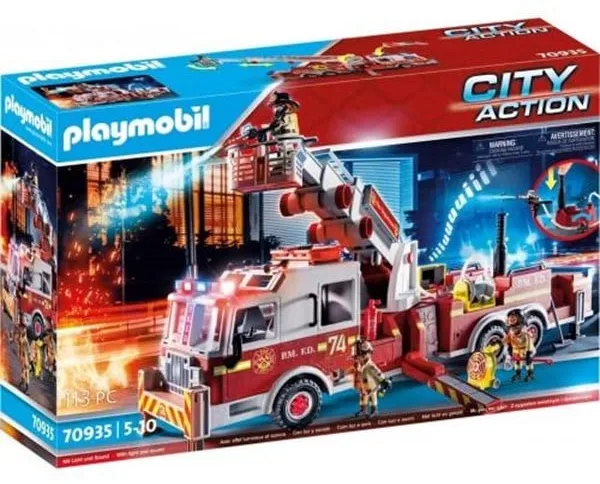 Playmobil City Action - Wóz strażacki: US Tower Drabina