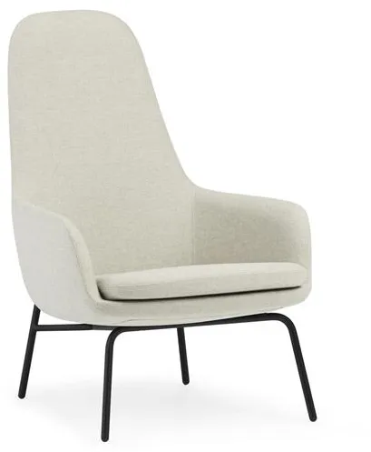 Normann Copenhagen Era Wysoki Fotel Czarna Stal/Main Line Flax MLF20