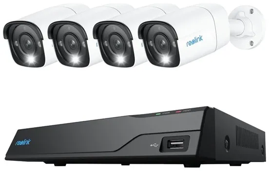 REOLINK NVS8-12MB4 - NVR + kamera(-y) - przewodowy (Ethernet 10Base-T/100Base-T) - zasilany prądem zmiennym PoE