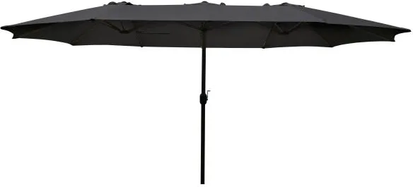 Podwójny parasol ciemnoszary 220x400cm