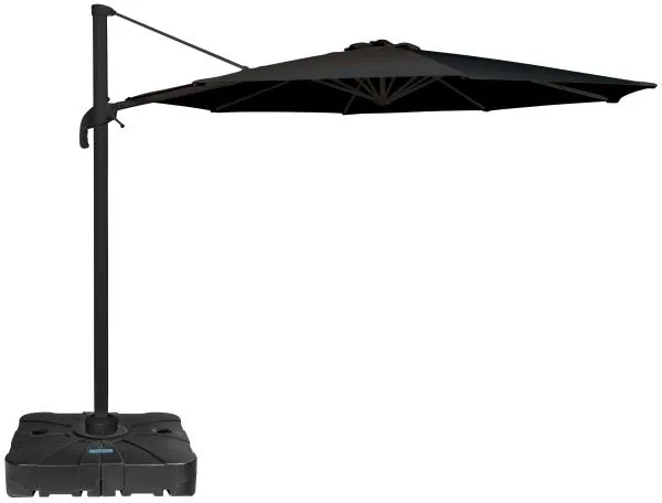 Parasol Roma z obrotem czarny 3m