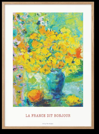 Peléton La France Mówi Bonjour 50x70 Plakat