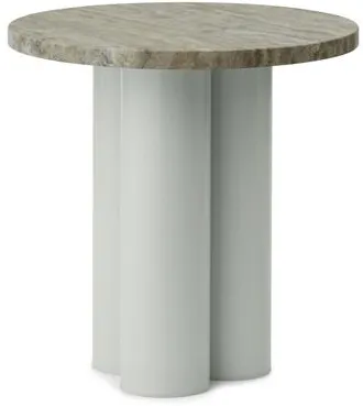 Normann Copenhagen Dit Stolik boczny Jasnozielony/Travertine Silver