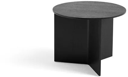 HAY Slit Wood stolik kawowy okrągły Ø45 czarny