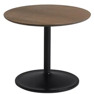 Muuto Soft stolik kawowy dąb dymiony/czarny Ø48 H40