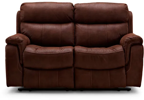 HAGA Arizona 2 sofa kinowa z funkcją elektrycznego rozkładania - brązowa mikrofibra