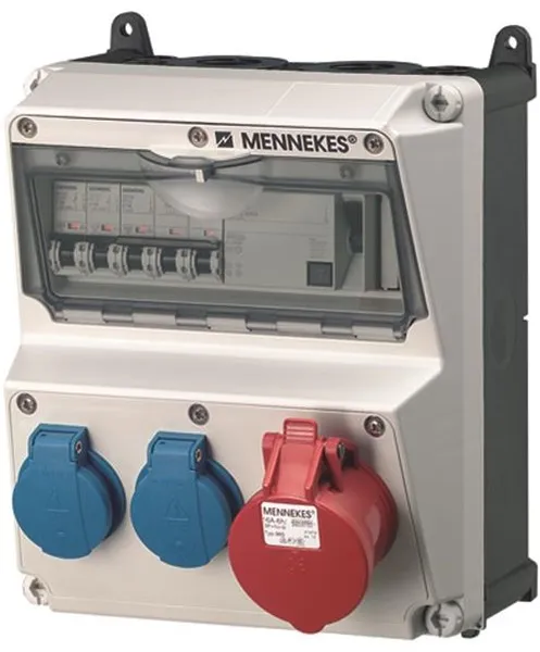 Mennekes AMAXX Tablica elektryczna Schuko 5-biegunowa 16Aol IP44